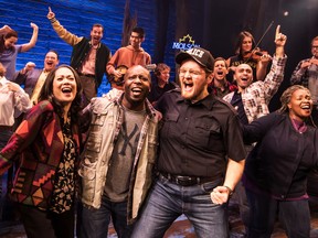 The hit musical Come From Away comes to the Queen Elizabeth Theatre from Aug. 16-28. Pictured: First North American tour company of Come From Away, 2018.