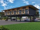 Compact home design by Aloft Housing, allows parking lots to double as infill housing.
