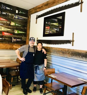 Chris and Marianne Whittaker at their Timber restaurant in Blind Bay.