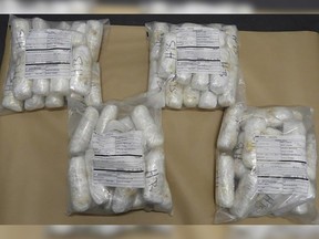 A trucker from Surrey was sentenced to four years in jail for smuggling 33 kilos of methamphetamine into Canada from the U.S. in 2018.