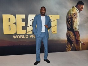 Idris Elba attends the world premiere of