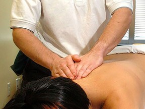 File photo of a massage therapist.