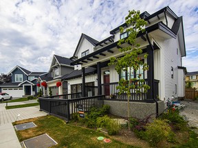 A view from the back of the PNE Prize Home in Langley.