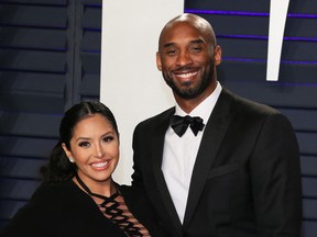 In this file photo taken on February 24, 2019 US basketball player Kobe Bryant and wife Vanessa Laine Bryant attend the 2019 Vanity Fair Oscar Party following the 91st Academy Awards. (Photo by Jean-Baptiste LACROIX / AFP)
