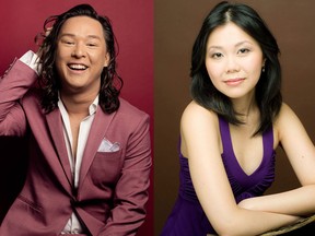 Tenor Spencer Britten (left) and lyric coloratura soprano Vania Chan feature in Chinatown, an opera presented by City Opera Vancouver from Sept. 13 to 17 at the Vancouver Playhouse.