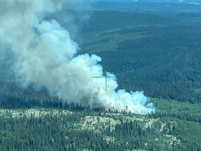 B.C. firefighters are battling a new wildfire north of Kamloops.