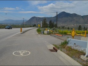 The entrance to a site off Highland Road, where cyclist Dr. Andrew van der Westhuizen was struck by a water truck on May 11, 2022. Michael Potestio/KTW