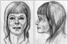 A composite sketch of the profile of a woman, known only as Jane Doe, whose partial skull was found near Mission in 1995 but who has never been identified. The National Research Council in Ottawa created a digital computer image of the skull, which a forensic artist used to create this composite.