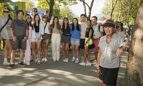 Lily Lee made her 70th visit to the PNE on Saturday with members of her family. Her late husband took her their for their first date when she was just 17 and she’s attended every year since.