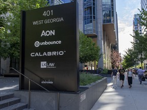 Headquarters of Vancouver tech company Unbounce on Georgia Street.