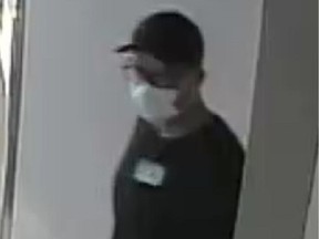 Coquitlam RCMP released video surveillance of the two suspects that helped Rabih “Robby” Alkhalil escape from North Fraser Pretrial on July 21, 2022. The second suspect is described as a caucasian man and was last seen wearing a black ball cap, black shirt, black pants, black boots, black gloves, a face mask, and glasses.