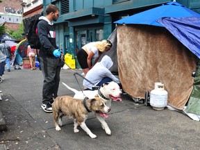 Scenes from East Hastings St in the Downtown Eastside (DTES) on August 3, 2022.