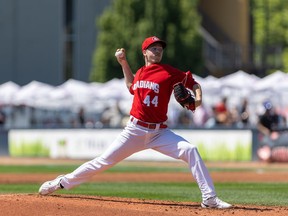 Vancouver Canadians pitcher Sem Robberse, from Zeist in the Netherlands, is one of the top prospects in the Toronto Blue Jays' organization.