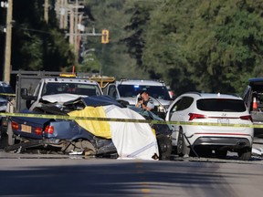 Two Surrey residents are dead after a multi-vehicle crash just after 5 p.m. on Saturday, August 7, 2022 near the Surrey-Langley border (196 street and 32 Avenue). The occupants of the sedan died at the scene.