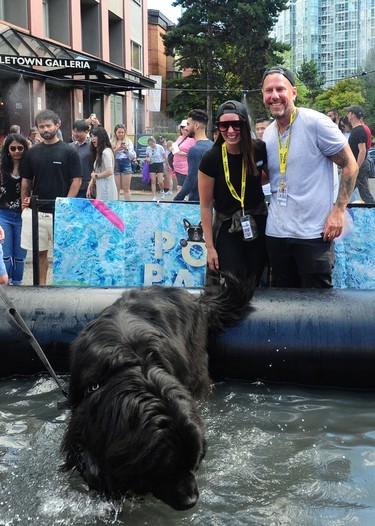 VANCOUVER, BC., August 28, 2022 - Lonnie Powell and Jordan Illingworth in action at Pet-A-Polooza The Day of the Dog, a fundraiser for the Just Love Animals Society,  in Vancouver,  BC., on August 28, 2022. 

(NICK PROCAYLO/PNG) 

00097362A [PNG Merlin Archive]
