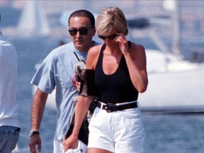 Princess Diana and Dodi Fayed in 1997.