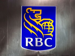 Signage for the Royal Bank of Canada in Toronto.