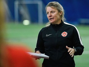 Soccer coach Cindy Tye is shown in a 2022 handout photo. Canada opens play against South Korea on Thursday at the FIFA U-20 Women's World Cup in Costa Rica, kicking off a challenging first-round schedule that also features games against France and Nigeria.