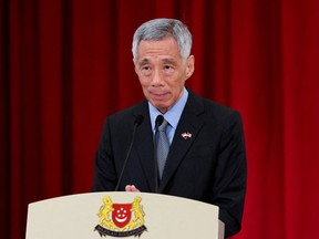 Singapore Prime Minister Lee Hsien Loong, pictured in August 2021.
