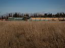 The site where a new hospital will be built is seen adjacent to Kwantlen Polytechnic University Tech Learning Centre, in Surrey. The hospital has become the focus of the provincial byelection in South Surrey.