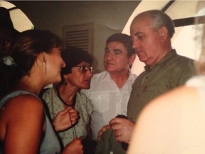 Kelly Riegler meeting Mikhail Gorbachev in 1992.