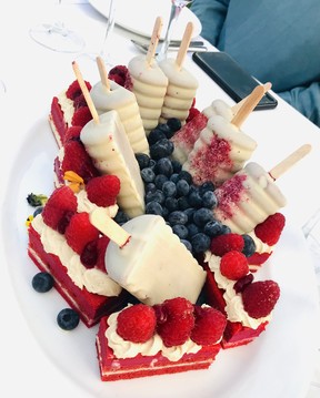 Desserts from the Araxi Longtable dinner.