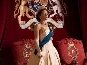 Actor Claire Foy appears as Queen Elizabeth in the Netflix series The Crown.