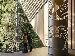 The main entrance of the Audain Art Museum in Whistler.