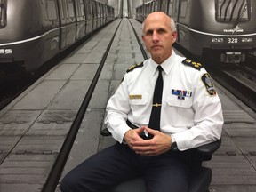 Doug LePard in 2016 when he was chief of the Transit Police.