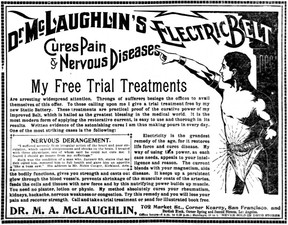 Another ad for Dr. McLaughlin’s Electric Belt.