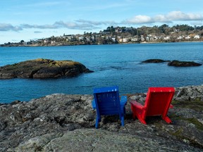 At McNeill Bay, you can enjoy the view from The Blue Chair or The Red Chair which have a fanciful story.