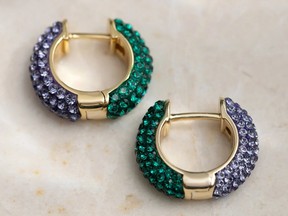 Reversible hoop earrings, $130 at Hillberg & Berk, hillbergandberk.com.