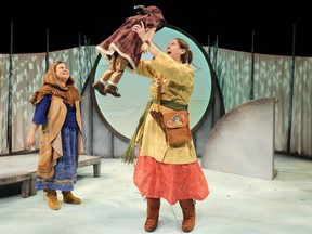 A scene from Frozen River.  Carousel Theater for Young People opens its 2022-23 season with the West Coast premiere of Manitoba Theater for Young People's award-winning play at Granville Island's Waterfront Theater from Sep.  28 to Oct.  16.