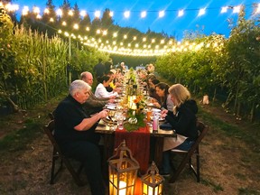 The recent Tourism Abbotsford-hosted Meet the Farmer long table dinner featured a vibrant meal highlighting super local foods prepared by Restaurant 62, a farm-to-table restaurant.
