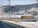 A sign welcomes visitors to Merritt, B.C., Friday, Nov. 19, 2021. The city is launching a four-day work week pilot program in hopes of attracting, recruiting and retaining staff for the city.