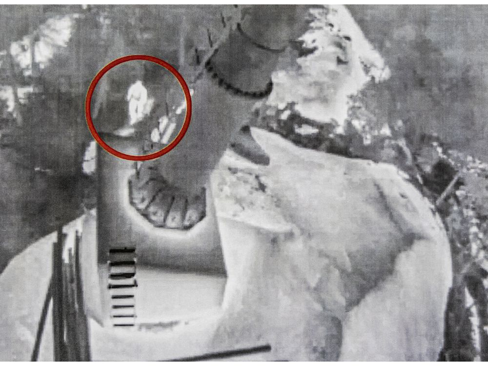 Thermal image of saboteur taken at the Sea to Sky gondola two years ago.