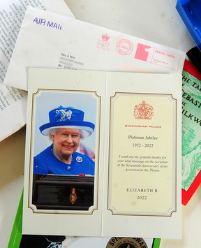 A letter from Buckingham Palace.