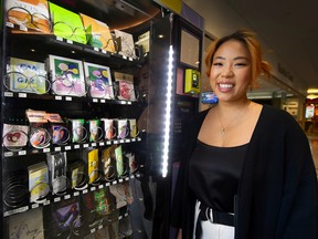 Crystal Lau says the beauty of having such a creatively stocked machine is ‘this is a way to dip your toes in the art scene. This is something rain or shine can be there, and people can visit it.’
