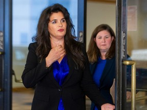 Tali'ah Aquilini during a break in the hearing at BC Supreme Court in Vancouver on Tuesday.