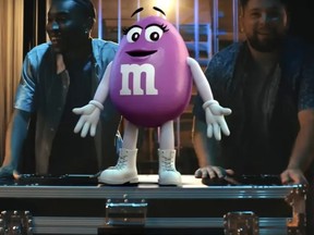 Purple, M&M’s first-ever female peanut character.