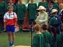 The Queen official opens the Commonwealth Games in 1994 in Victoria.