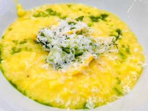 Saffron risotto, with the saffron coming from Ramsar Berry Farm, was on the menu at the Meet the Farmer long table dinner.