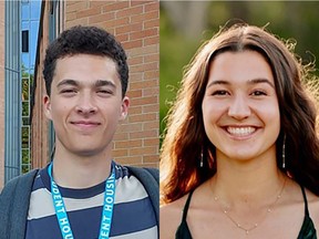 Evan Smith (L) und Emily Selwood (R) wurden am 26. September 2021 auf einem Bürgersteig entlang des Marine Drive auf dem Campus der University of BC getötet.