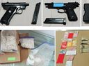Three Richmond residents associated with the Japanese criminal organization Yakuza face multiple drug and firearms charges following seizures by Canada Border Services Agency and the BC RCMP federal serious and organized crime team in 2019 and 2020. (RCMP handouts)