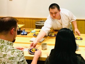 Alfred Chan is the owner and co-chef at Itosugi Kappo Cuisine on West Broadway in Vancouver.