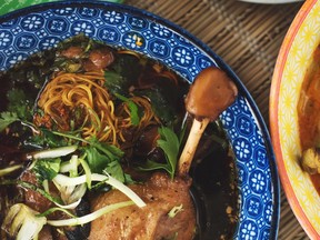 Fat Mao braised duck noodle soup.