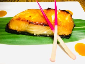 Miso-marinated black cod at Nobu, at The Atlantis Resort.