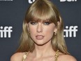 TOPS FOR TOM BRADY? Taylor Swift attends an in conversation with Taylor Swift event on day two of the Toronto International Film Festival on Friday, Sept. 9, 2022.