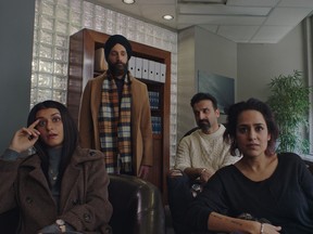 Agam Darshi (front row right) and Stephen Lobo (back row left) have both been nominated for UBCP ACTRA awards for their roles in the Darshi written/directed film Donkeyhead. They play siblings, along with Sandy Sidhu (left front) and Husein Madhavji (back right), who are brought together after their father suffers a stroke.