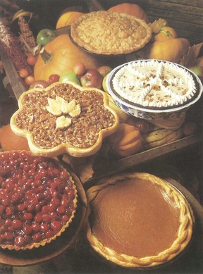 Cheddar Streusel Apple Pie and Cranberry Cream Pie are two favourite fall recipes.